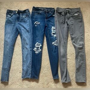 Express and American Eagle Size 2 Skinny Jeans